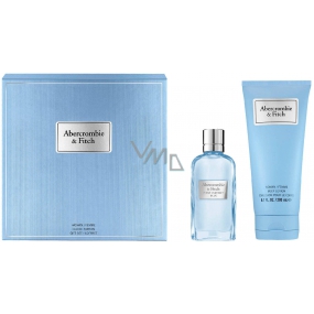 Abercrombie & Fitch First Instinct Blue Woman parfémovaná voda pro ženy 50 ml + tělové mléko 200 ml, dárková sada