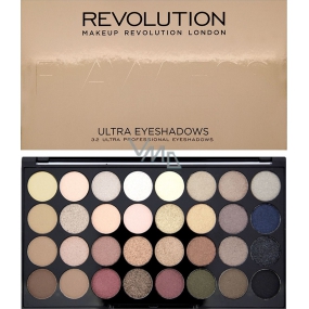 Makeup Revolution Ultra Eyeshadows paletka 32 očních stínů Flawless 16 g