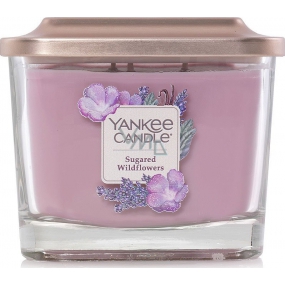 Yankee Candle Sugared Wildflowers - Sladké divoké květiny sojová vonná svíčka Elevation střední sklo 3 knoty 347 g