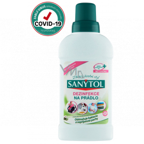 Sanytol Aloe Vera a květy bavlny dezinfekce na bílé i barevné prádlo a pračky 500 ml