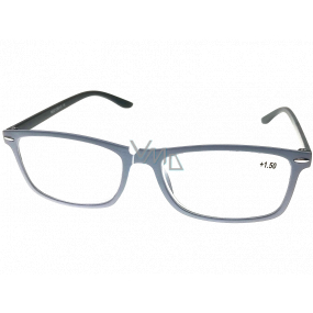 Berkeley Čtecí dioptrické brýle +1,5 plast šedé, černé stranice 1 kus MC2135
