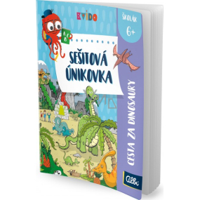 Albi Kvído Sešitová únikovka Cesta za dinosaury doporučený věk 6+