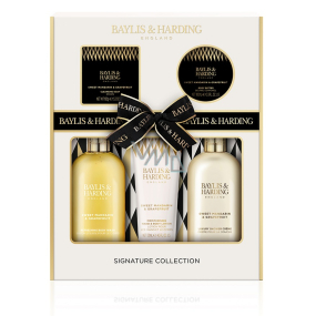 Baylis & Harding Mandarinka a Grapefruit mycí gel 300 ml + sprchový krém 300 ml + mléko na ruce a tělo 130 ml + toaletní mýdlo 150 g + tělové máslo 100 ml, kosmetická sada pro ženy