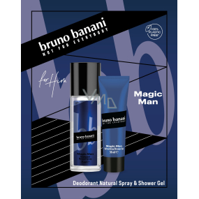 Bruno Banani Magic parfémovaný deodorant sklo 75 ml + sprchový gel 50 ml, kosmetická sada pro muže