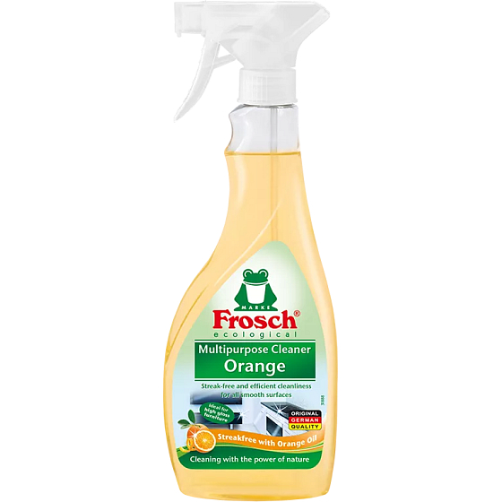 Frosch BIO Orange multifunkční čistič na lesklé povrchy s vůní pomeranče rozprašovač 500 ml