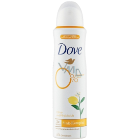 Dove Lemon & Peach deodorant sprej pro ženy bez hliníkových solí 150 ml