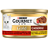 Gourmet Gold Casserole paštika s hovězí, kuřecí a rajčaty konzerva pro dospělé kočky 85 g