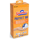 Spontex Protect 100 Rukavice jednorázové, hypoalergenní, bez pudru, vinylové, velikost L, box 100 kusů