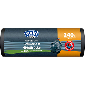 Swirl Profi pytle na těžký odpad 240 l, 100 × 125 cm, 36 µ, 5 ks