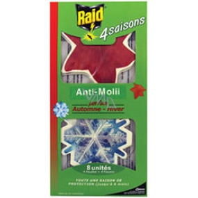 Raid Anti-Moth Protection proti molům s vůní podzimu a zimy 4 kusy