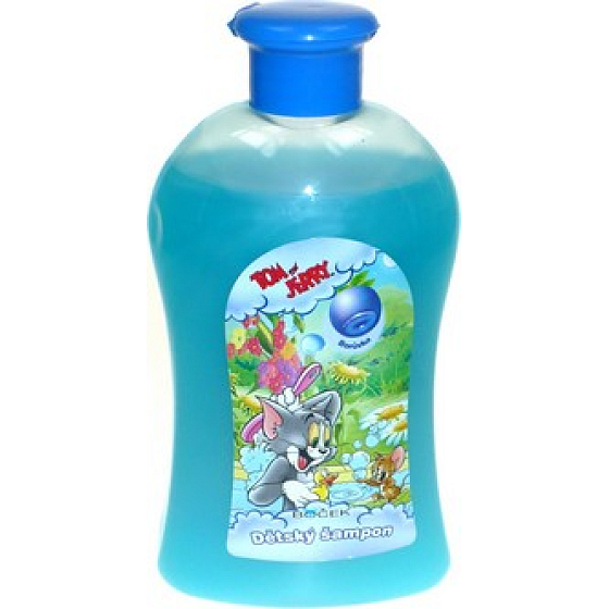 Boček Tom a Jerry Borůvka s Tea Tree 2v1 šampon a sprchový gel poro děti 500 ml