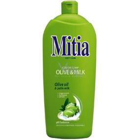 Mitia Olive & Milk tekuté mýdlo náhradní náplň 1 l