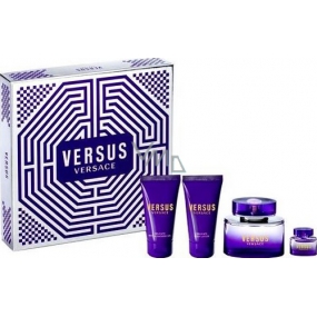 Versace Versus toaletní voda 50 ml + toaletní voda 3,5 ml + sprchový gel 50 ml + tělové mléko 50 ml, dárková sada