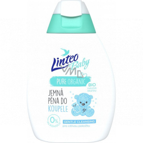 Linteo Baby Bio s Měsíčkem lékařským pěna do koupele a koupel 250 ml