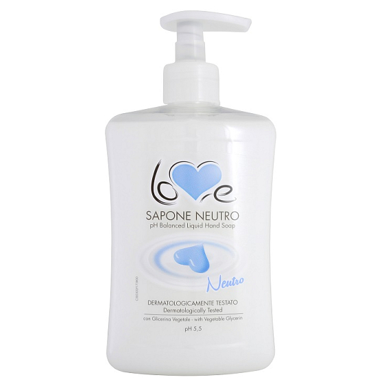 Madel Love Sapone Cremoso Neutro tekuté mýdlo s vyváženým pH 5,5 dávkovač 500 ml