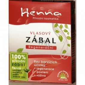 Henna Vlasový zábal k regeneraci unavených a poškozených vlasů bez barvících účinků 80 g