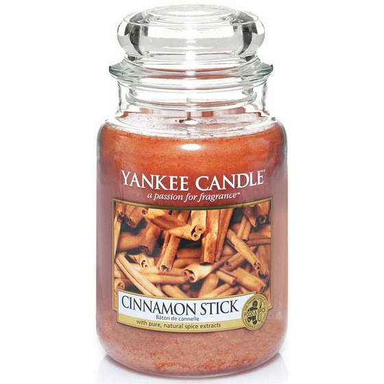 Yankee Candle Cinnamon Stick - Skořicová tyčinka vonná svíčka Classic velká sklo 623 g