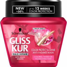 Gliss Kur Ultimate Color regenerační maska pro barvené, tónované a melírované vlasy, brání vyblednutí barvy 300 ml