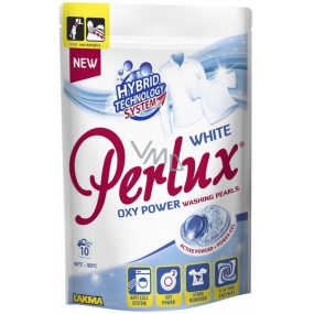 Perlux Oxy Power White prací perly na bílé prádlo 10 kusů