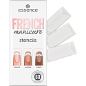 Essence French Manicure Stencils šablony na nehty 01 Walk The Line 60 kusů