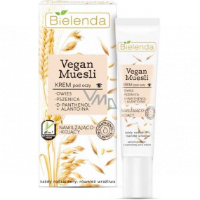Bielenda Vegan Muesli Pšenice + Oves + D-panthenol + Allantoin hydratační oční krém 15 ml