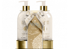 Grace Cole Warm Vanilla & Sweet Almond mýdlo na ruce 300 ml + krém na ruce a nehty 300 ml, kosmetická sada pro ženy