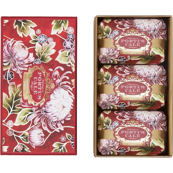 Castelbel Noble Red - Květinová zahrada toaletní mýdlo 3 x 150 g, kosmetická sada pro ženy