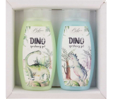 Bohemia Gifts Kids Dino sprchový gel modrý 250 ml + sprchový gel zelený 250 ml, kosmetická sada pro děti