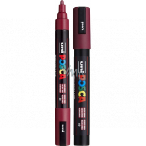 Posca Univerzální akrylátový popisovač 1,8 - 2,5 mm Bordó PC-5M
