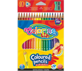 Colorino Pastelky trojhranné 18 barev + ořezávátko