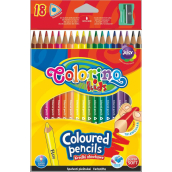 Colorino Pastelky trojhranné 18 barev + ořezávátko