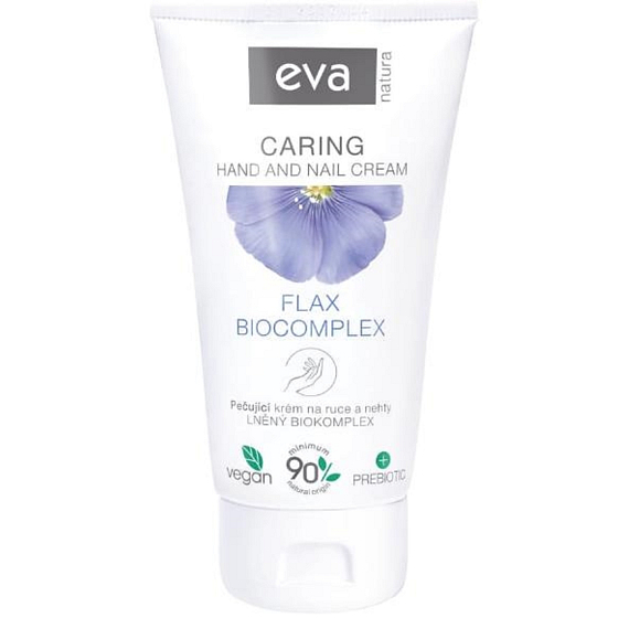 Eva Natura Flax Biokomplex pečující krém na ruce a nehty s lněným biokomplexem 75 ml
