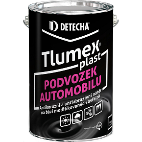 Tlumex Plast antikorozní barva na auto a podvozek, černá, 4 kg Tlumex Plast antikorozní barva na auto a podvozek, černá, 4 kg