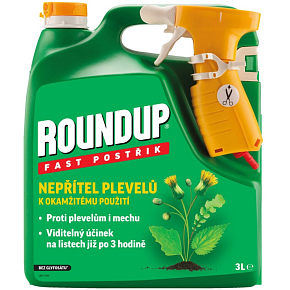 Roundup bez glyfosátu Fast 1H, rozprašovač, 3 l