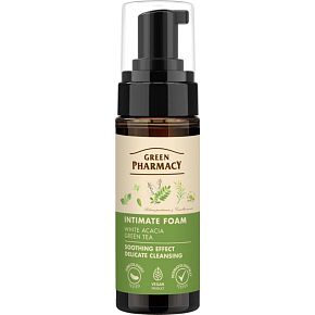 Green Pharmacy Pěna na intimní hygienu s akácií a čajem, 150 ml
