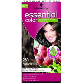 Schwarzkopf Essential Color dlouhotrvající barva na vlasy 250 Středně hnědá