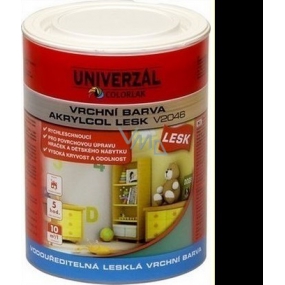 Colorlak Akrylcol Lesk V2046 vodouředitelná lesklá vrchní barva Černá 0,6 l