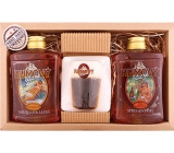 Bohemia Gifts Rumová kosmetika sprchový gel 300 ml + ručně vyráběné mýdlo ve tvaru panáka rumu 70 g + olejová lázeň 300 ml kosmetická sada