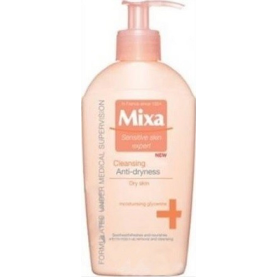 Mixa Cleansing Milk Anti-Dryness odličovací mléko proti vysušování pleti 200 ml