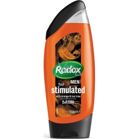 Radox Men Feel Stimulated Orange & Tea Tree 2v1 sprchový gel a šampon pro muže 250 ml