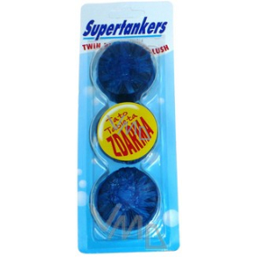 Supertankers Twin Blue Wc tablety do nádrže 2 + 1, 3 x 50 g modré