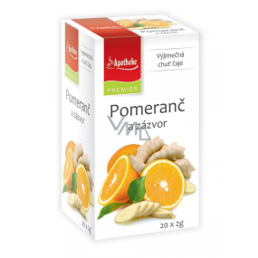 Apotheke Natur Pomeranč a zázvor ovocný čaj napomáhá k trávení, dýchání a duševní pohodě 20 x 2 g