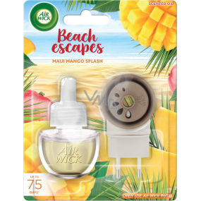 Air Wick Beach Escapes Maui mangové šplíchnutí elektrický osvěžovač vzduchu komplet 19 ml