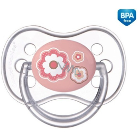Canpol babies Newborn Baby Šidítko silikonové symetrické růžové pro děti od 0-6 měsíců