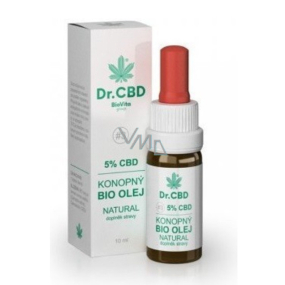 Dr. CBD 5% CBD Bio Konopný olej - Fénixovy kapky snižuje únavu, stres, svalové napětí, přispívá k energetické rovnováze organismu 10 ml