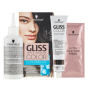 Schwarzkopf Gliss Color barva na vlasy 1-0 Černý 2 x 60 ml