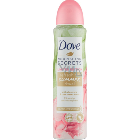 Dove Nourishing Secrets Limited Edition Refreshing Summer Ritual Aloe Vera & Rose Water antiperspirant deodorant sprej s 48hodinovým účinkem pro ženy 150 ml