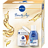 Nivea Face Beauty Age 65+ denní krém 50 ml + dvoufázový odličovač 125 ml, kosmetická sada pro ženy
