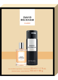 David Beckham Classic toaletní voda 50 ml + deodorant sprej 150 ml, dárková sada pro muže
