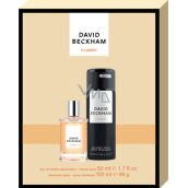 David Beckham Classic toaletní voda 50 ml + deodorant sprej 150 ml, dárková sada pro muže